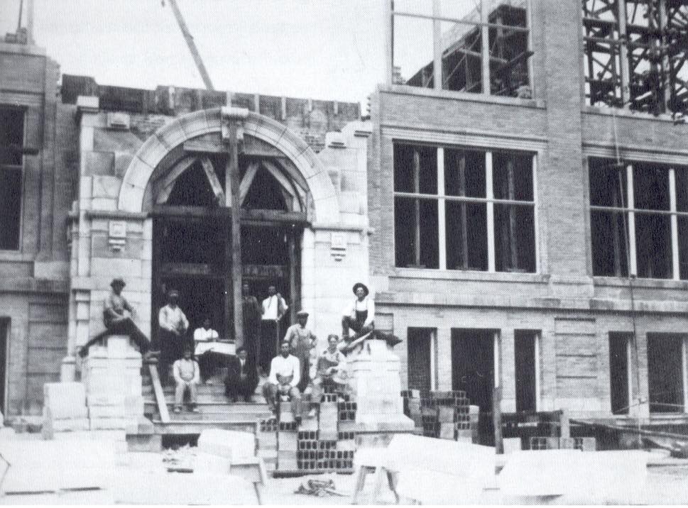 Construction of WCH High School 1911